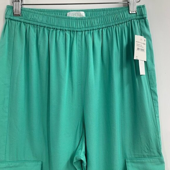 Abound Women's Elastic Waist Pull-On Cargo Jogger Pants Green Marine Size XS NWT - Picture 4 of 14